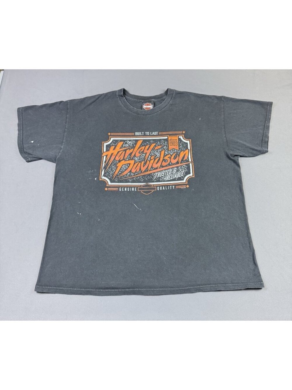Rare Vintage Y2K Harley Davidson Shirt Big Barn Des Moines Iowa Black XL Tee